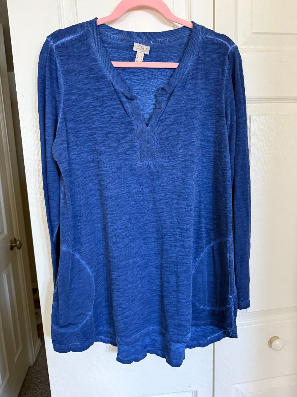 Long sleeve tunic with pockets